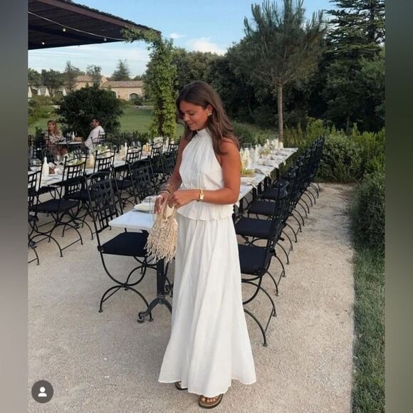 NWTβZARA ZARA NWT WOMAN SS25 PLEATED HALTER TOP OYSTER-WHITE | 0387/077 - Picture 4 of 15